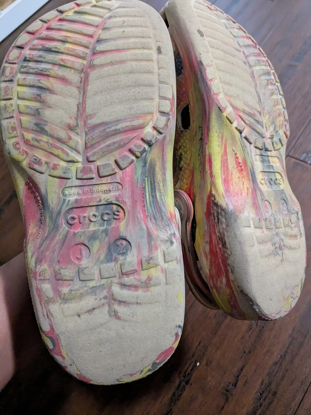 Kids Casual Slip-On Clogs in Pink, Yellow & Black